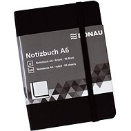DONAU A6 96 sheets, lined, black - Journal