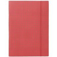 DONAU A4, Red with Squares - Document Folders