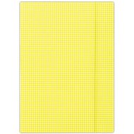 DONAU A4, Yellow with Squares - Document Folder