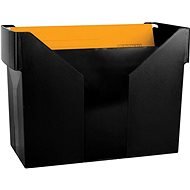 DONAU Box A4 schwarz + Hängeregister 5 Stück - Dokumentenmappe