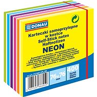 DONAU 76 x 76 mm, 400 sheets, neon-pastel - Memo Pad