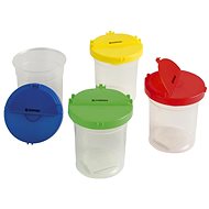 DONAU water bottle with lid - mix of colours - Brush Holder Cup