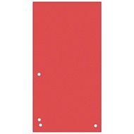 DONAU piros, papír, 1/3 A4, 235 x 105 mm - 100 db-os kiszerelés - Regiszter