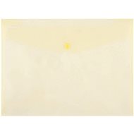DONAU plastic, folding, with button, A4, transparent yellow - pack 12 pcs - Document Folder
