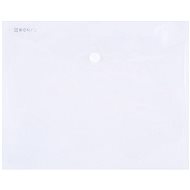 DONAU plastic, folding, with button, C5, clear - pack 10 pcs - Document Folder
