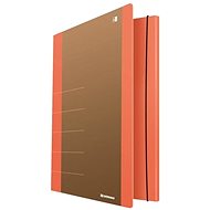 DONAU Life, papírové A4, 3 chlopně a gumička, neon oranžová - Document Folder