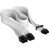 Corsair Premium Individually Sleeved 12+4pin PCIe Gen 5 12VHPWR 600W cable Type 4 White - Napájecí kabel