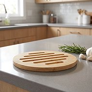 DOCHTMANN Round pot mat 19 cm, bamboo - Cutting Board
