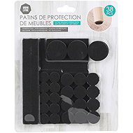 DOCHTMANN Set of felt pads black 38 pcs - Adhesive Mount