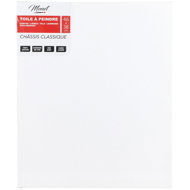DOCHTMANN Painting canvas rectangle 46 × 38 cm, 100% cotton, pine frame - Art Canvas