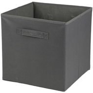 DOCHTMANN Callax box, storage box corduroy, dark grey 31 × 31 × 31 cm - Storage Box