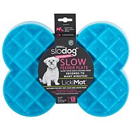 LickiMat SloDog Small licking/slowing bowl bone blue - Lick Mat