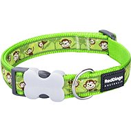 Red Dingo Monkey Lime Green 20 mm x 30-47 cm - Dog Collar
