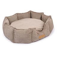 Dogeste round bed NEST corduroy, beige - Pet Bed