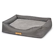 Dogeste orthopaedic corduroy bed XXL, grey - Pet Bed