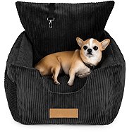 Dogeste Car seat and bed for small dogs black - Dog Car Seat