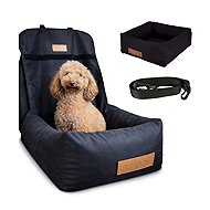 Dogeste Car Seat and Bed for Small Dogs, Black - Dog Car Seat