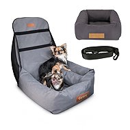 Dogeste Car seat and bed for small dogs, dark grey - Dog Car Seat