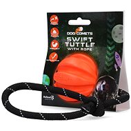 Dog Comets Ball for dogs with string 6 cm, orange - Dog Toy Ball