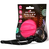 Dog Comets Ball for dogs with string 6 cm, pink - Dog Toy Ball