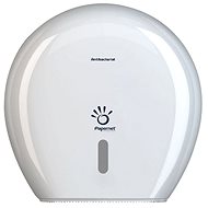 PAPERNET Magazine for Maxi Jumbo Antibacterial Plastic,  White - Toilet Roll Dispenser