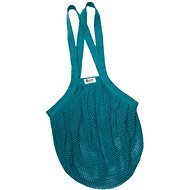 TIERRA VERDE biopamut hálós táska, vastag, kék-zöld - Bevásárló táska