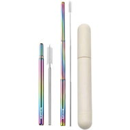 ECOCARE Környezetbarát teleszkópos szívószál Rainbow 1 db - Szívószál