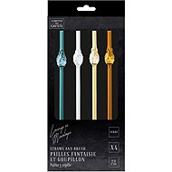 CMP Glass straws with cleaning brush Pineapple 4 pcs - Straw