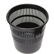 HOMEPOINT Waste Bin Black Perforated - Rubbish Bin