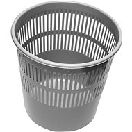 HOMEPOINT Waste Bin Perforated Grey - Rubbish Bin