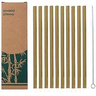 CHARCOAL Bambusová brčka set 10 ks s kartáčkem - Brčko