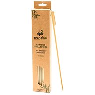 PANDOO Bamboo Barbecue Skewers, 30pcs, Wide - Needle
