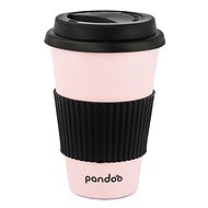 PANDOO Reusable Bamboo Coffee-to-Go Cup, 450ml, Pink - Container