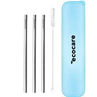 ECOCARE Metal Straws Set Blue Case - Straw