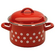 Metalac Red Dot, Standard with lid 16 cm, 2 l - Pot