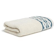 Möve Cosy Knits Towel with border 50 × 100 cm dark turquoise - Towel