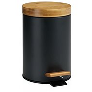 Andrea House Pedal Bin Bamboo Basket BA69080 - Rubbish Bin