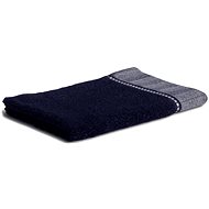 Möve Brooklyn Towel with border 30 × 50 cm blue - Towel