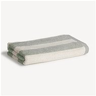 Möve Timeless Osuška s pruhy 67 × 140 cm bílo-zelená - Bath Towel