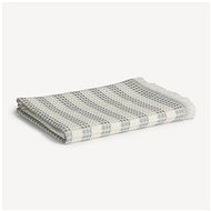 Möve Timeless Waffle Towel Collection 50 × 100 cm with stripes white-green - Towel