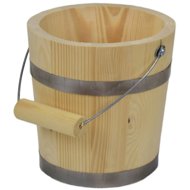 DOMMIO Wooden bucket 19 × 20 cm - Garden Decoration