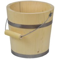 DOMMIO Wooden bucket 25 × 25 cm - Garden Decoration