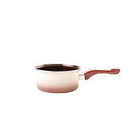 Metalac Enamel saucepan with long bakelite handle, capuccino, 16 cm, 1,5 l - Saucepan