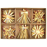 DOMMIO Christmas decorations - straw, 18 pcs - Christmas Ornaments