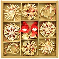 DOMMIO Christmas decorations - straw, 30 pcs - Christmas Ornaments