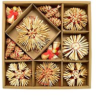 DOMMIO Christmas decorations - straw, 50 pcs - Christmas Ornaments