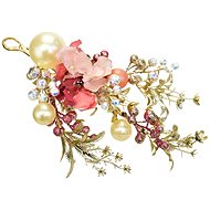 DOMMIO Christmas decoration - twig glitter pink, 32 cm - Christmas Decoration