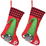 DOMMIO Stockings with elf 42 × 22 cm, 2 pcs - Christmas Decoration