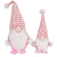 DOMMIO Elf 30 cm with small elf 20 cm, pink, 2 pcs - Christmas Decoration