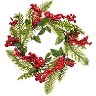 DOMMIO Spruce wreath with elderberries, O 25 cm, set of 2 - Wreath